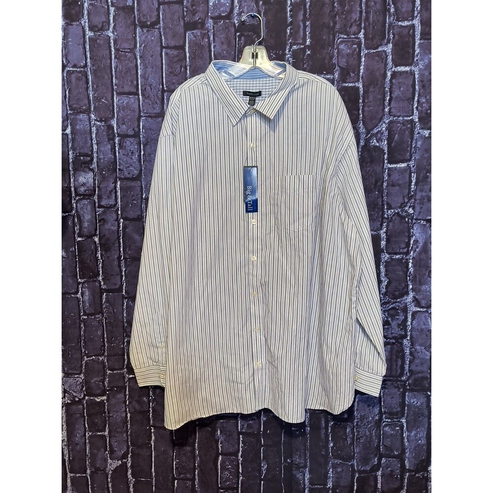 Van Heusen Men's Striped Button Up Big & Tall Shirt NEW Size 3XL (20-20 1/2)